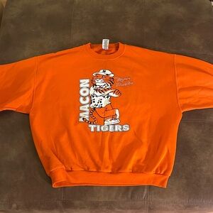 Jerzees Orange Macon Tigers Crewneck Sweater